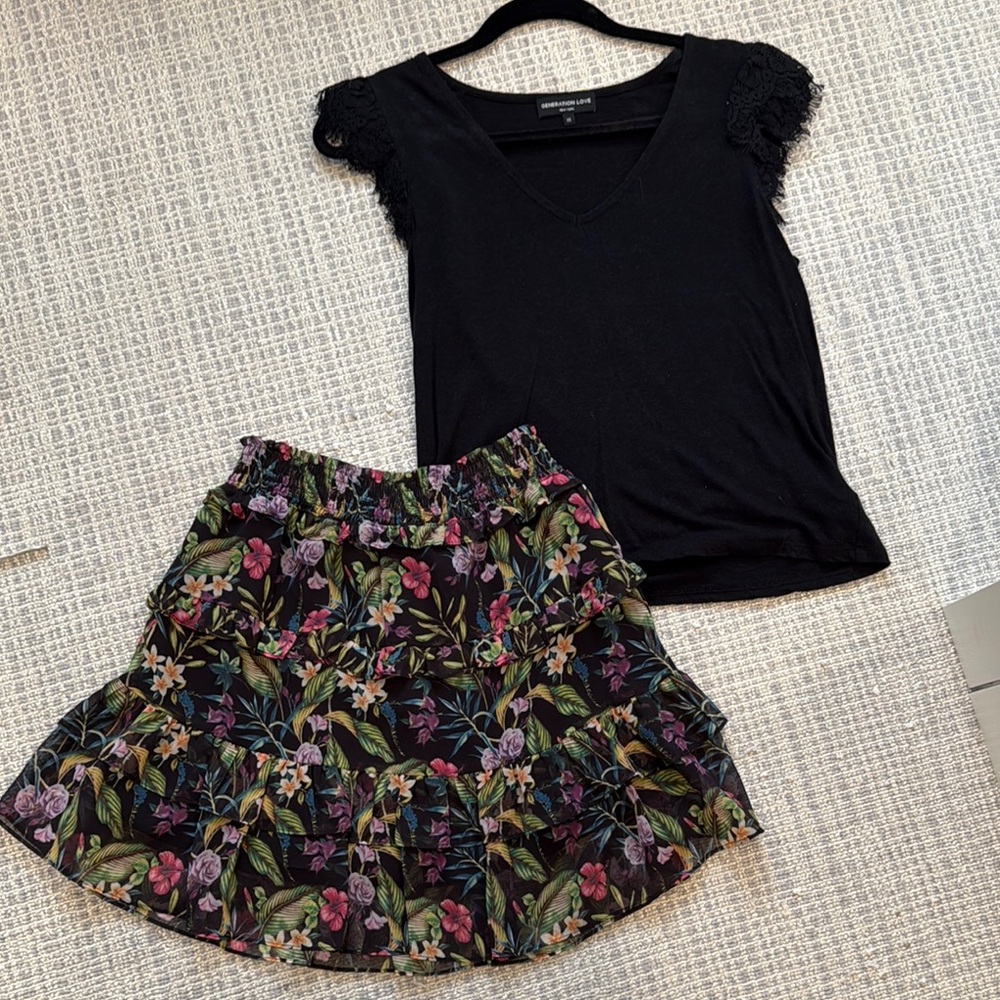 Generation Love Pink Purple Bubble Mini Skirt